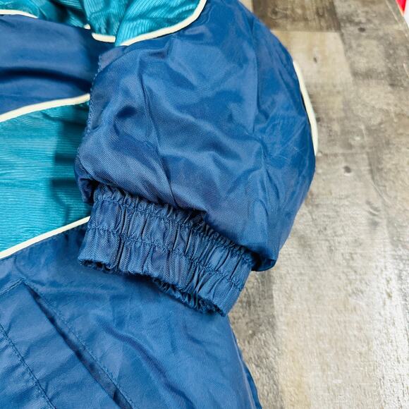 Miami Dolphins Jacket Youth Large 14-16 Teal Navy NFL Pro Player Reversible - Picture 11 of 16